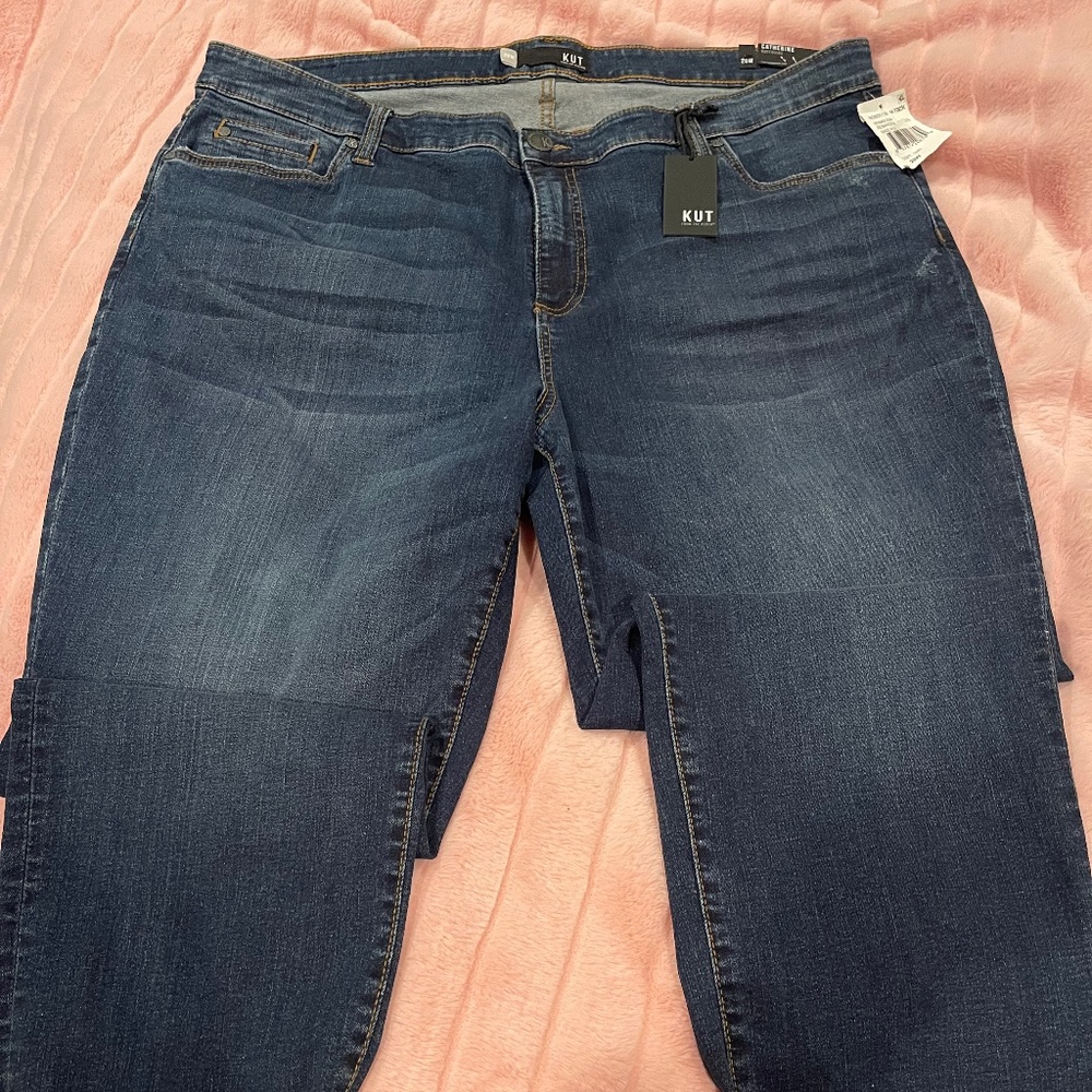 Denim capri pant